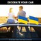 G128 2 Pack: Ukraine Ukrainian Car Flag | 11x17 In | Double LiteWeave Pro Series Double Sided Printed 150D Polyester | Flagpole Included | Perfect for Festival Celebrations, Parades